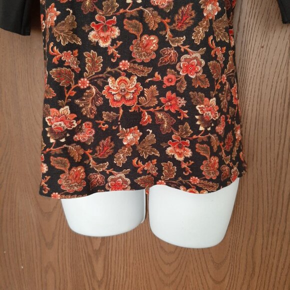 Sundance Women's Thermal Floral Henley Style Top Size Small 3/4 Sleeve - Picture 5 of 6